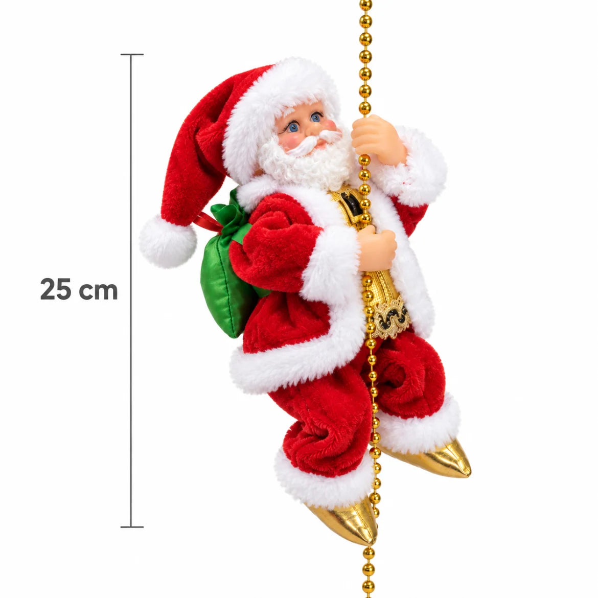 Medidas do Papai Noel Bormio: 25 cm de altura