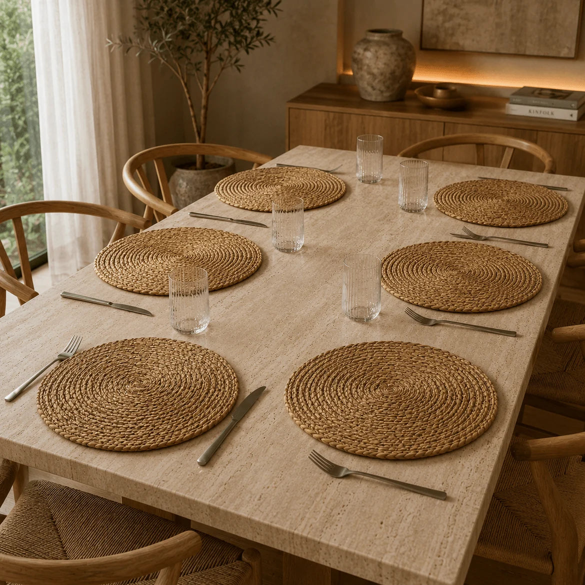 Mesa de seis lugares completa com os jogos americanos Toscana